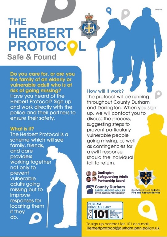 Infographic showing key points of the Herbert Protocol